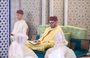 الملك محمد السادس برفقة ولي العهد مولاي الحسن