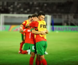 المنتخب المغربي في مباراته ضد إيران