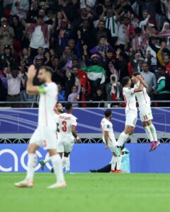 فرحة منتخب الأردن بتأهله إلى نهائي كأس أمم ٱسيا