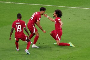 فرحة العنابي بالتأهل للنهائي