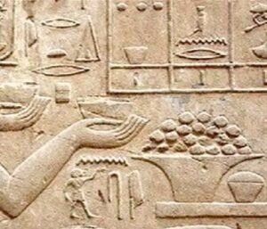 الكعك منقوش على منحوتات الفراعنة