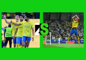 البرتغالي كريستيانو رونالدو يقودفريقه النصر للفوز على الاتحاد 4-2