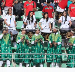 الجمهور المغربي في مباراة المغرب وزامبيا