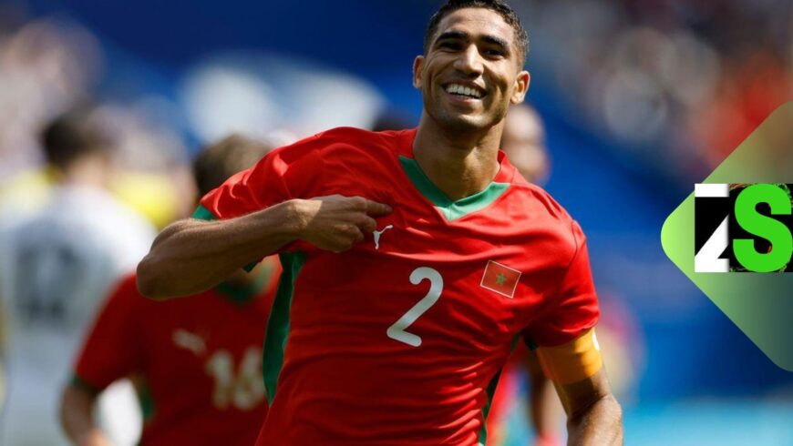 أشرف حكيمي عميد المنتخب المغربي في أولمبياد باريس