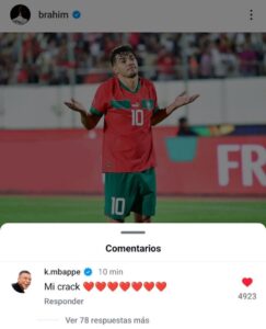 كيليان مبابي يصف براهيم دياز بالنجم
