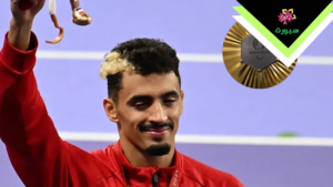 أيمن الحداوي يحطم الرقم القياسي العالمي في سباق 400 م