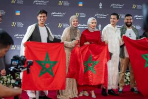 الوفد المغربي المشارك في العام الثقافي المغربي بقطر