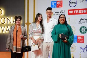 اللاعب الدولي أشرق داري يحضر مهرجان القاهرة السينمائي ،أثناء عرض فيلم "أنا مش أنا"