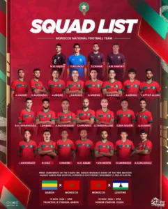 قائمة المنتخب الوطني