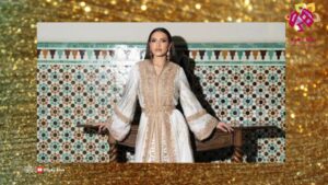 كارمن سليمان ترتدي قفطان مغربي من تصميم فاطمة الزهراء الفيلالي