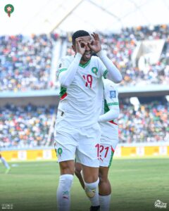 يوسف النصيري يسجل الهدف الاول أمام زامبيا