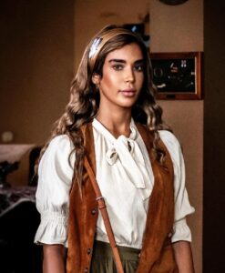 كريمة غيث في دور خادمة في مسلسل "أنا حرة"