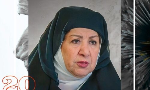 الفنانة هدى شعراوي في مشهد مؤثر من باب الحارة