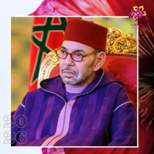 بورتري رسمي لصاحب الجلالة الملك محمد السادس خلال حفل صناعي بالدار البيضاء.